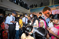 Anubhavinchu Raja Movie 3rd Song Launch at AMB Mall